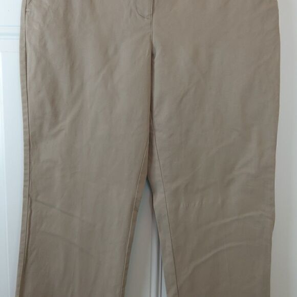 Talbots stretch straight leg khaki pants - Picture 2 of 11